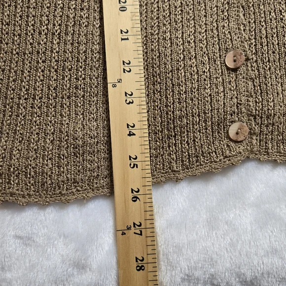 Vintage Sag Harbor Women's Silk Blend Sweater Cartigon Button up Short Sleeves - Picture 6 of 6